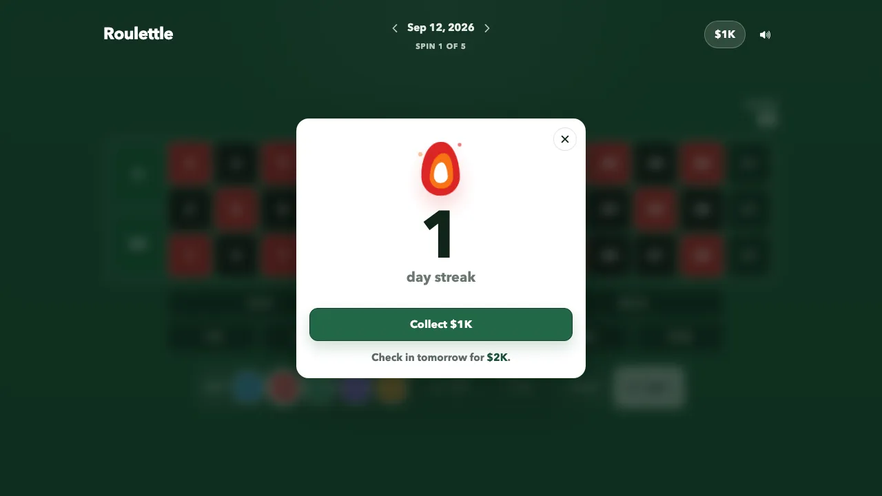 Roulettle screenshot 1