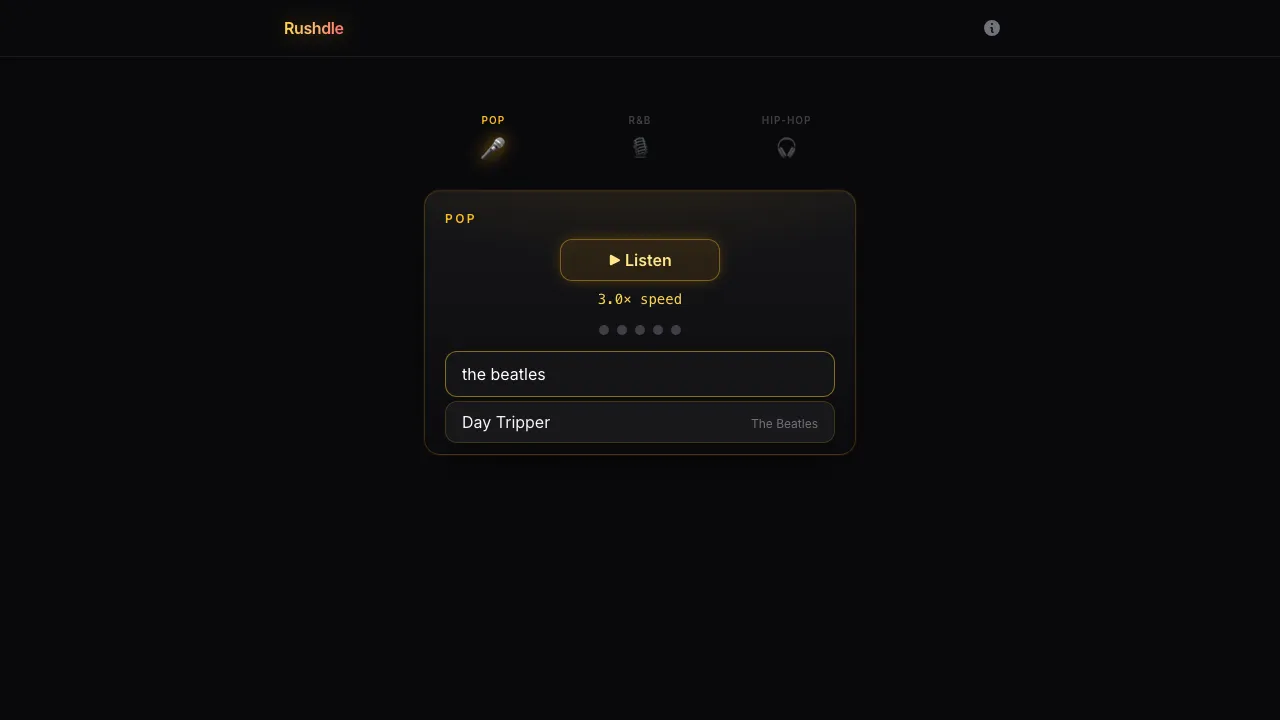 Rushdle screenshot 2