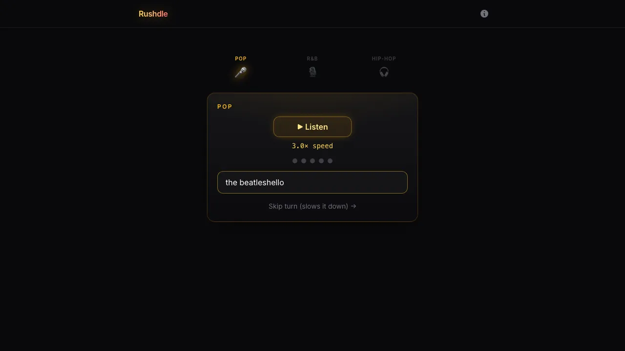 Rushdle screenshot 3