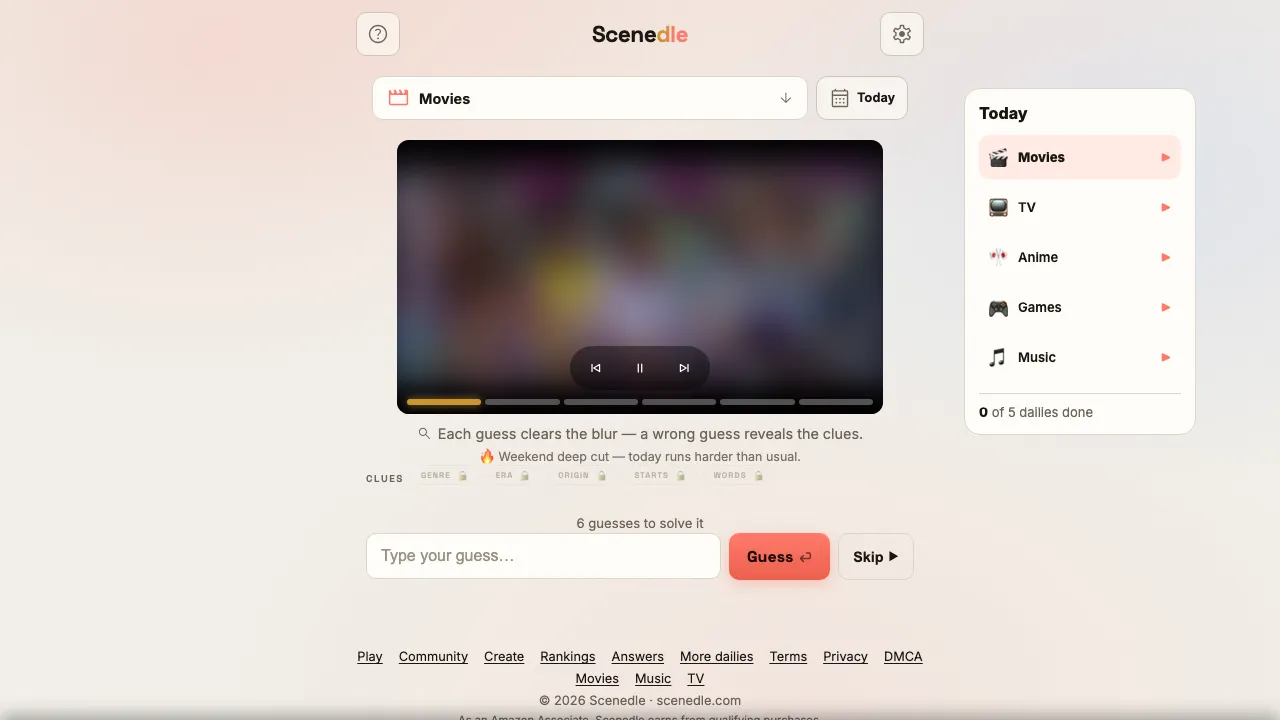 Scenedle screenshot 1