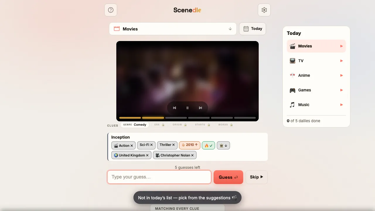 Scenedle screenshot 3