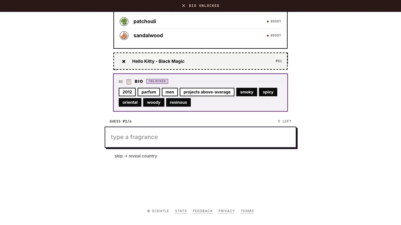 Scentle screenshot 2