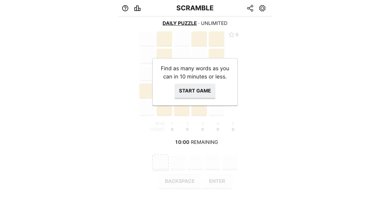 Scramble cover