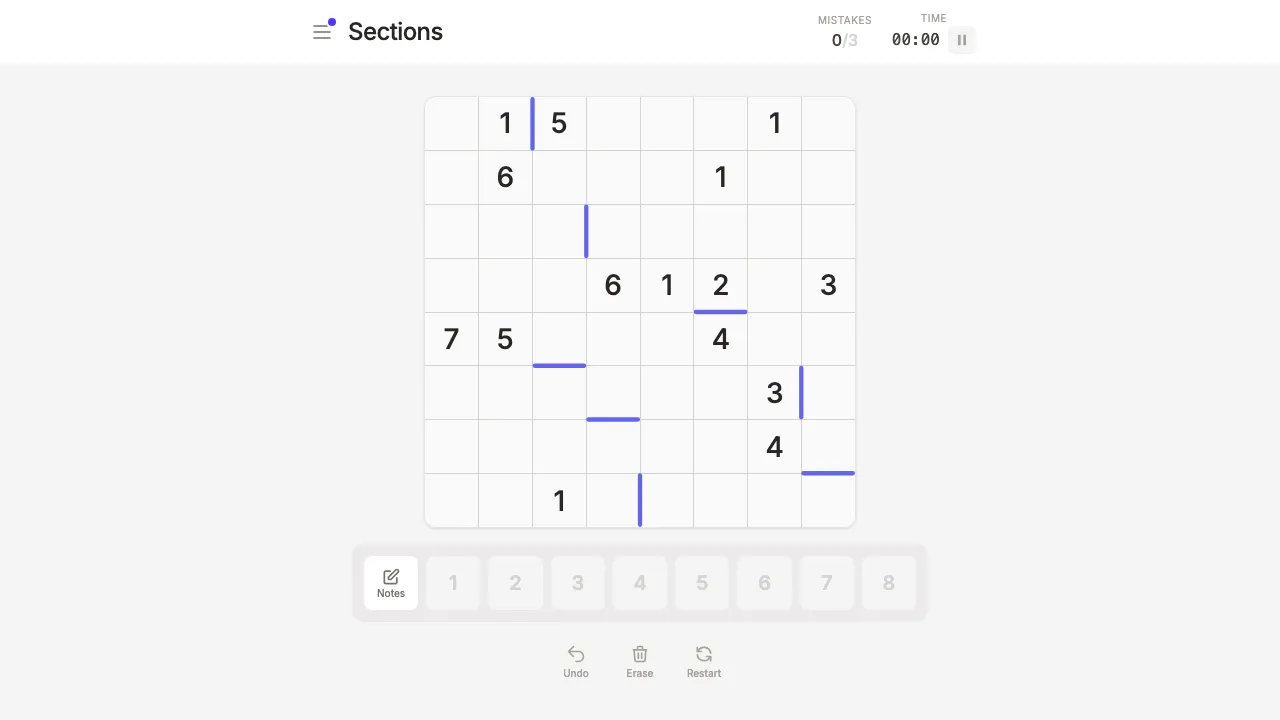 Sections Puzzle screenshot 1