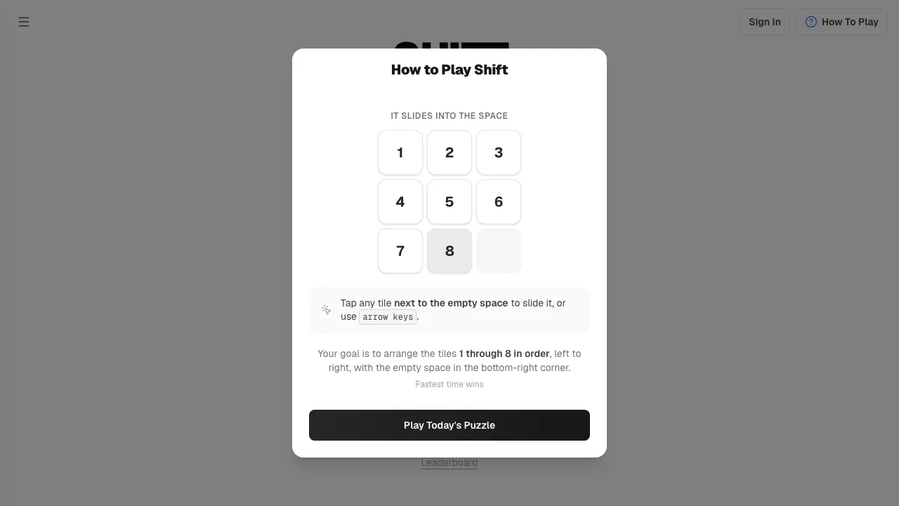 SHIFT screenshot 1