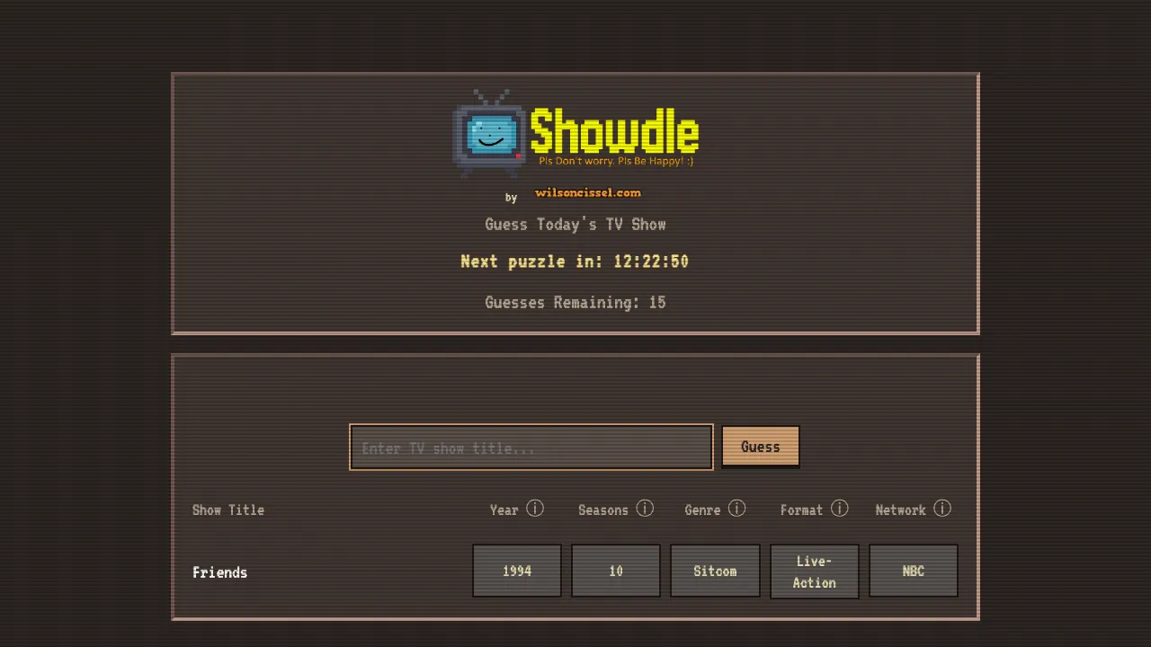Showdle screenshot 1