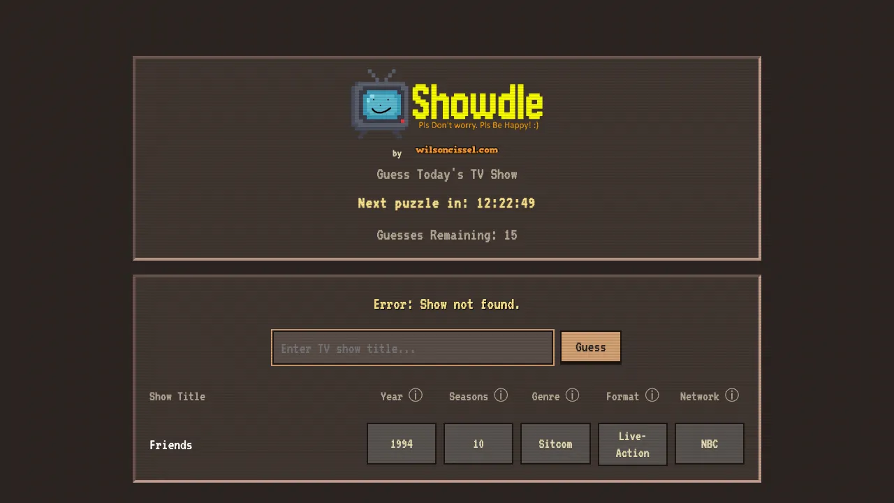 Showdle screenshot 2