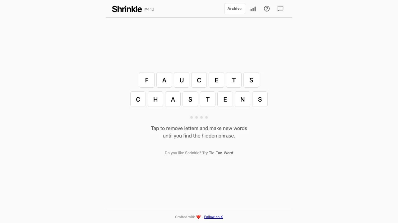 Shrinkle screenshot 1