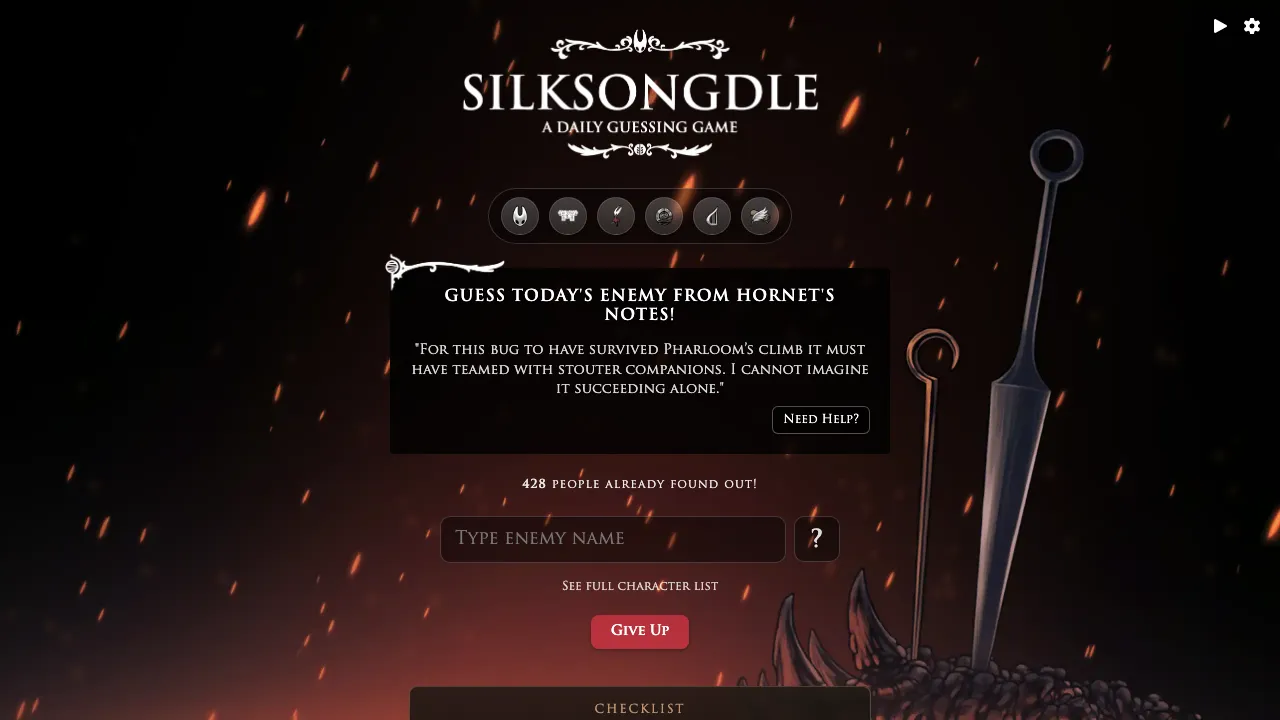 Silksongdle screenshot 2