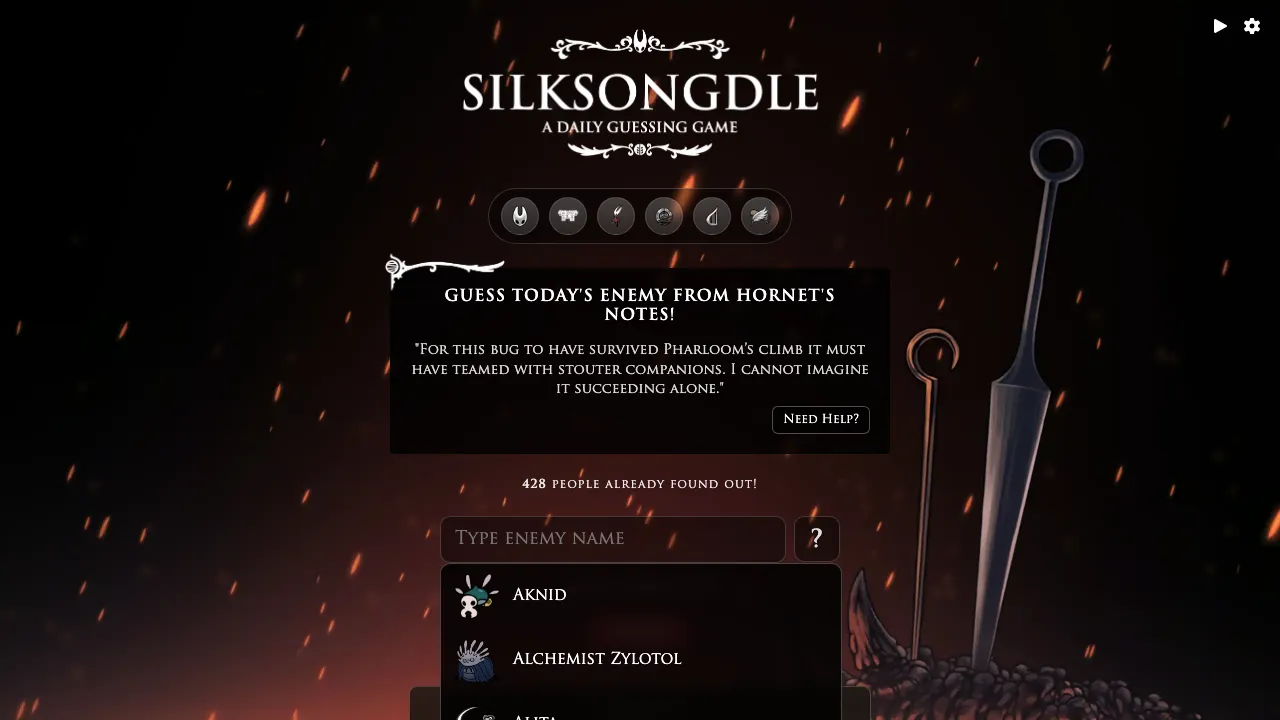 Silksongdle screenshot 3