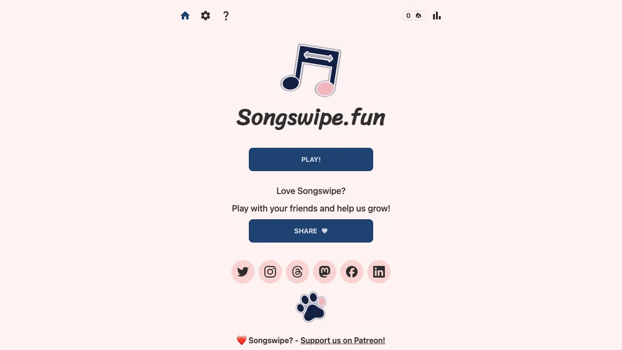 SongSwipe cover