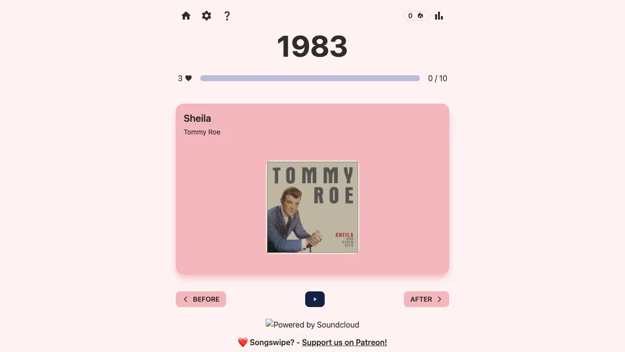 SongSwipe screenshot 2