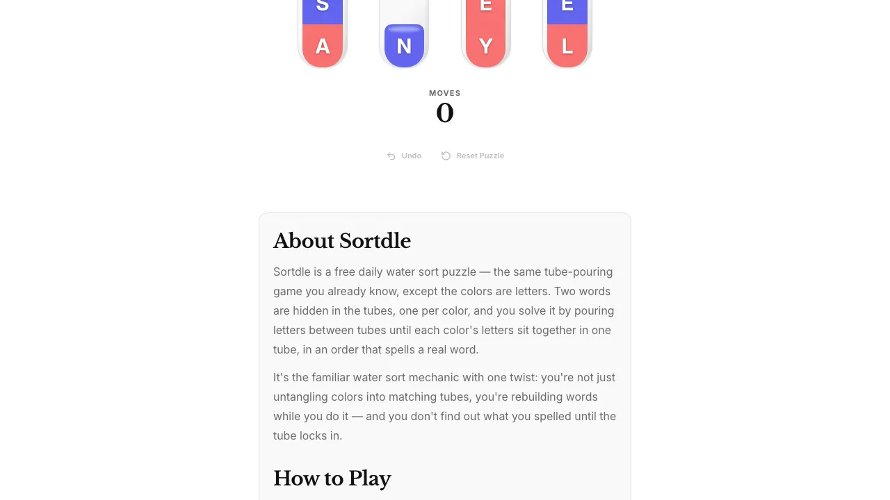 Sortdle screenshot 1