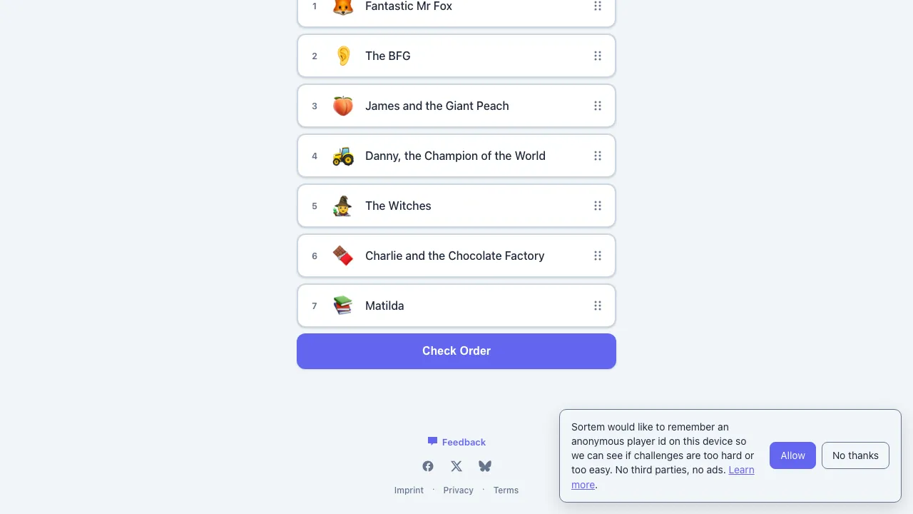 Sortem screenshot 1