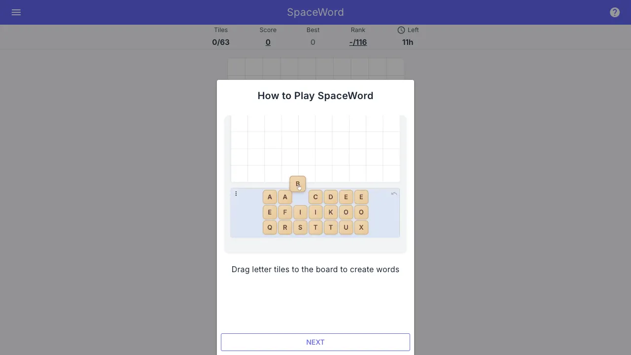 SpaceWord screenshot 2
