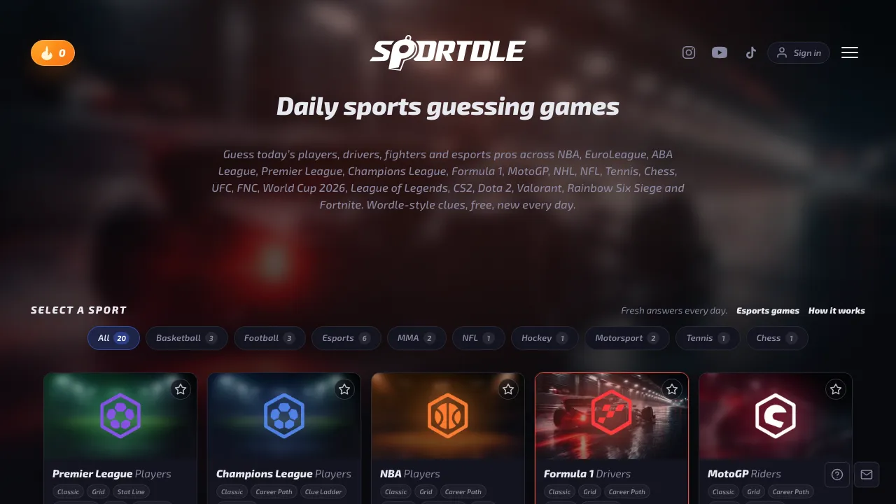 Sportdle screenshot 1