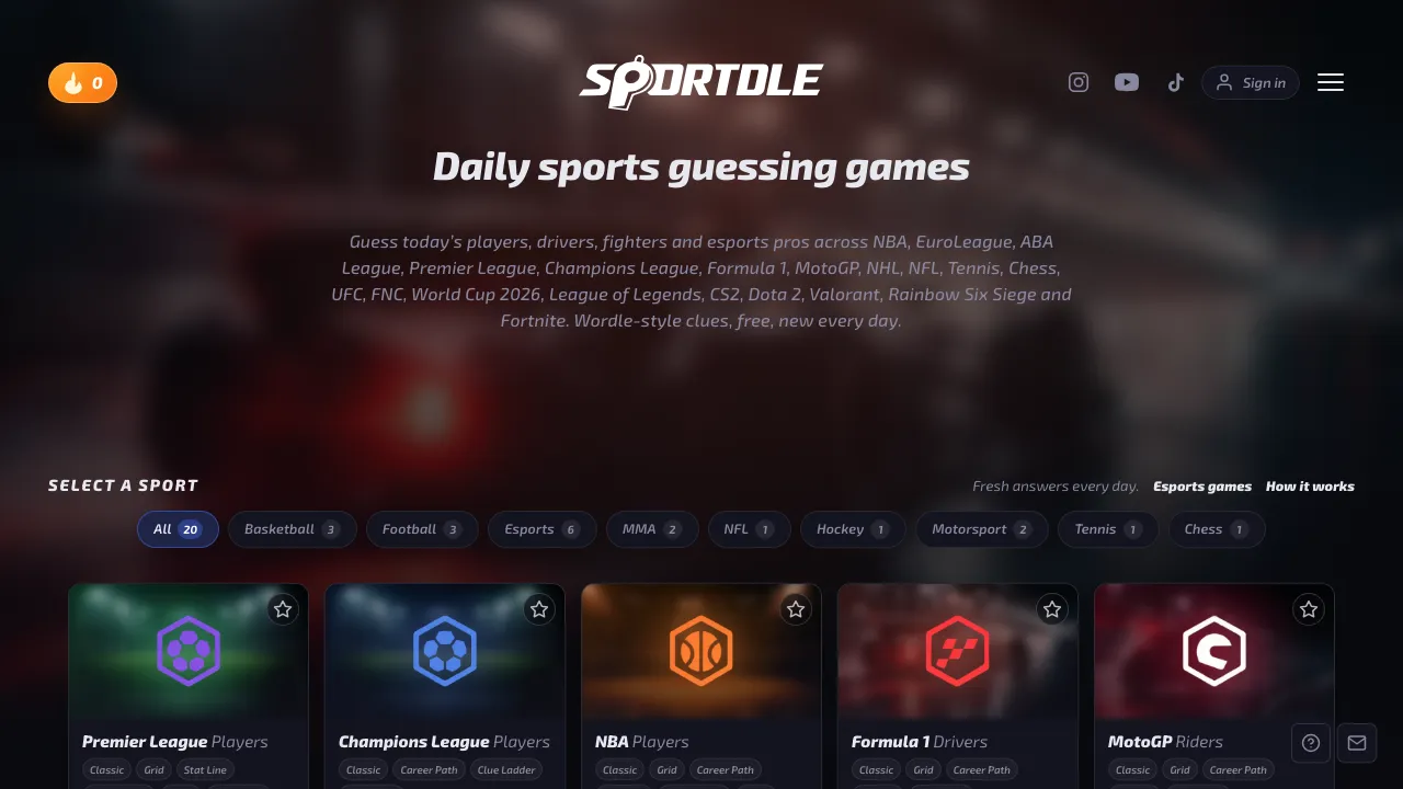 Sportdle screenshot 2