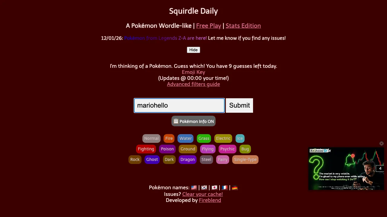 Squirdle Daily screenshot 2