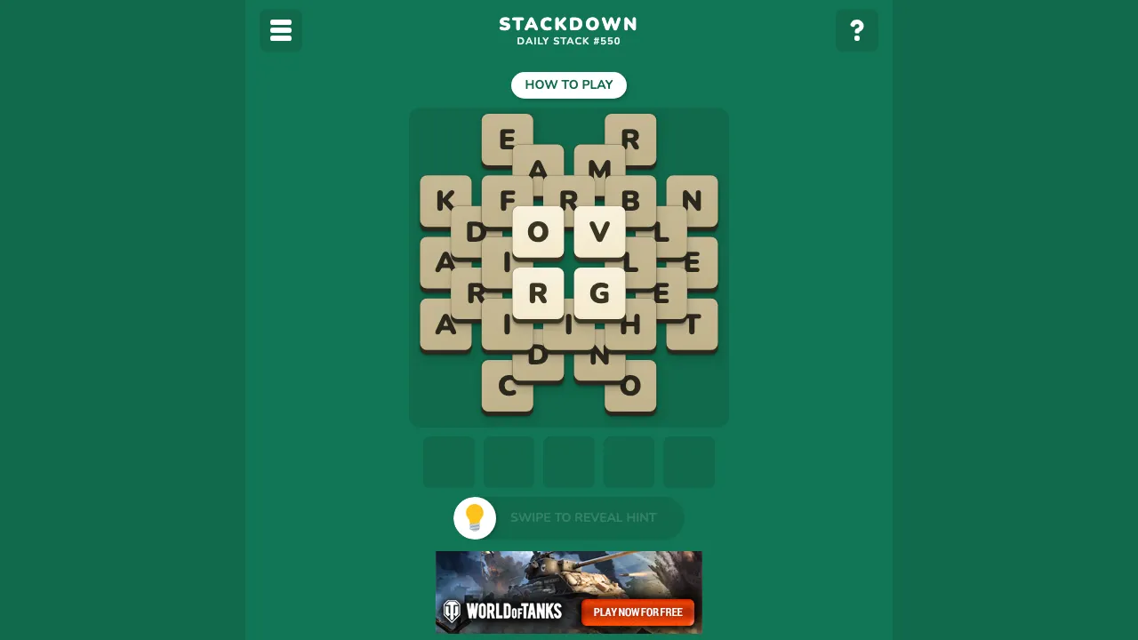 Stackdown cover