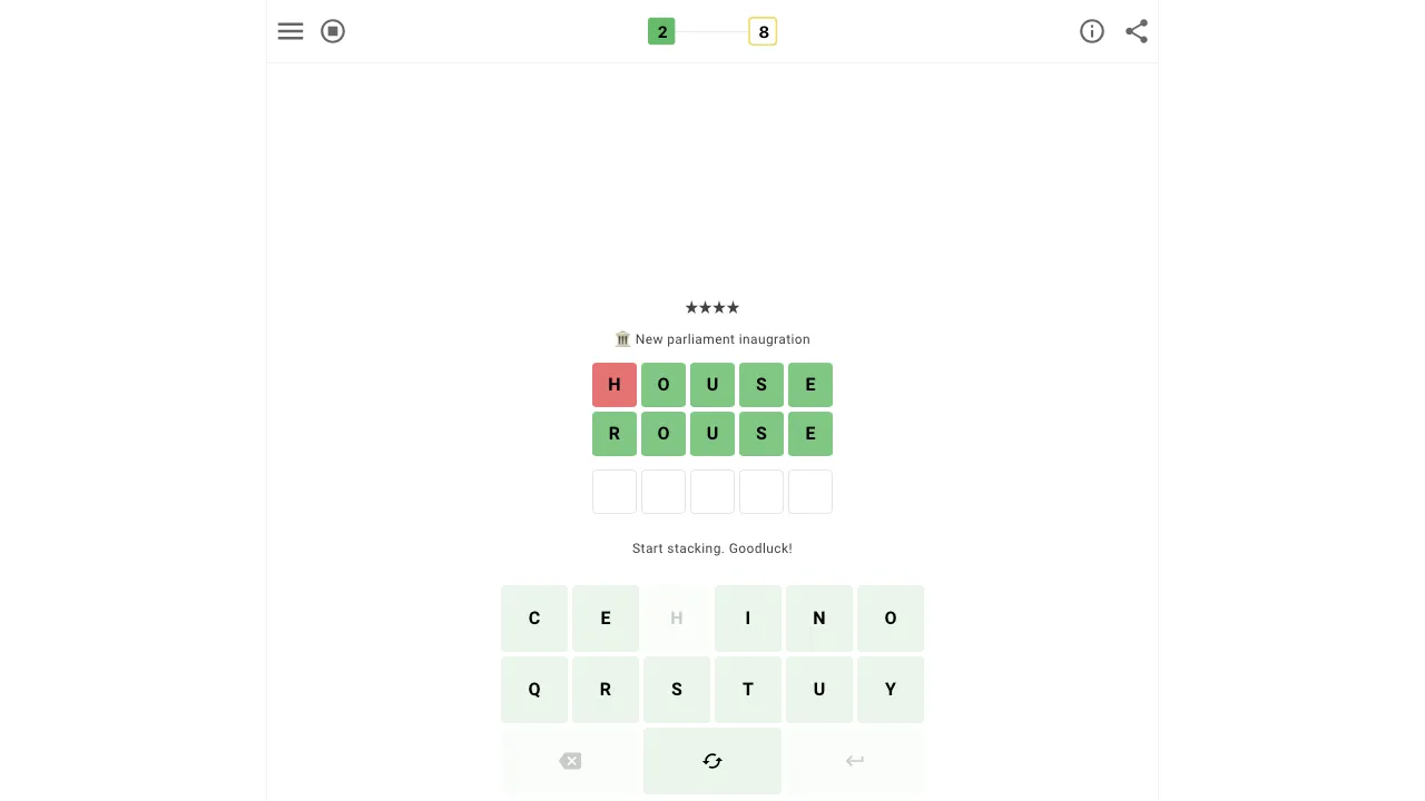 Stackle screenshot 1