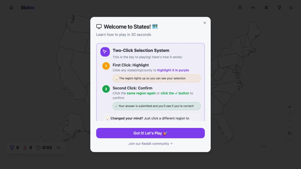 States screenshot 1