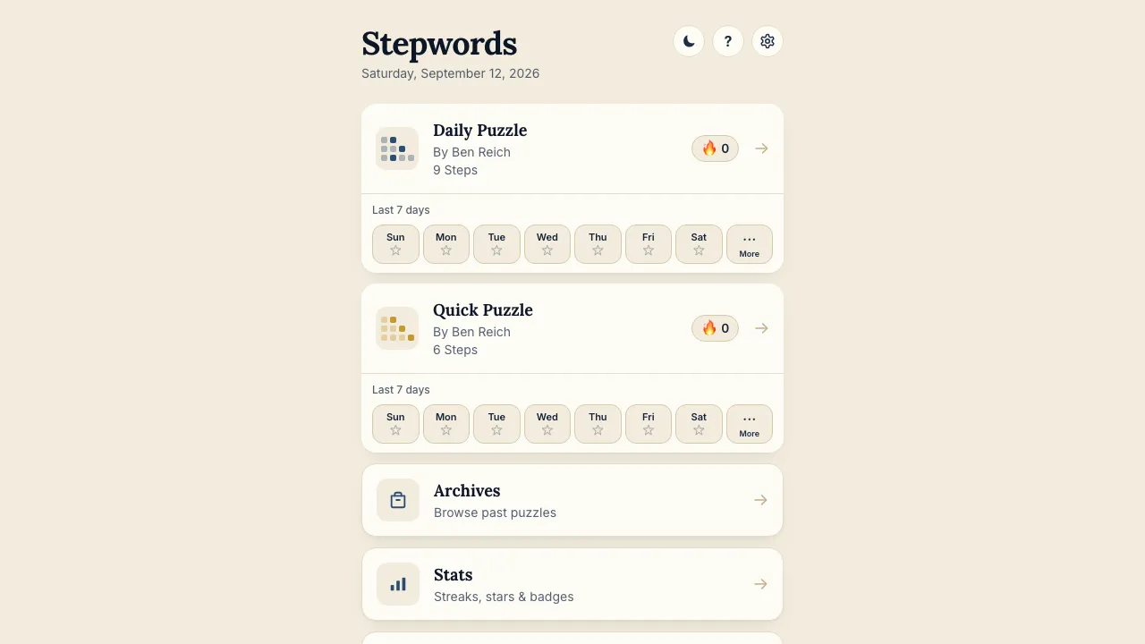 Stepwords cover
