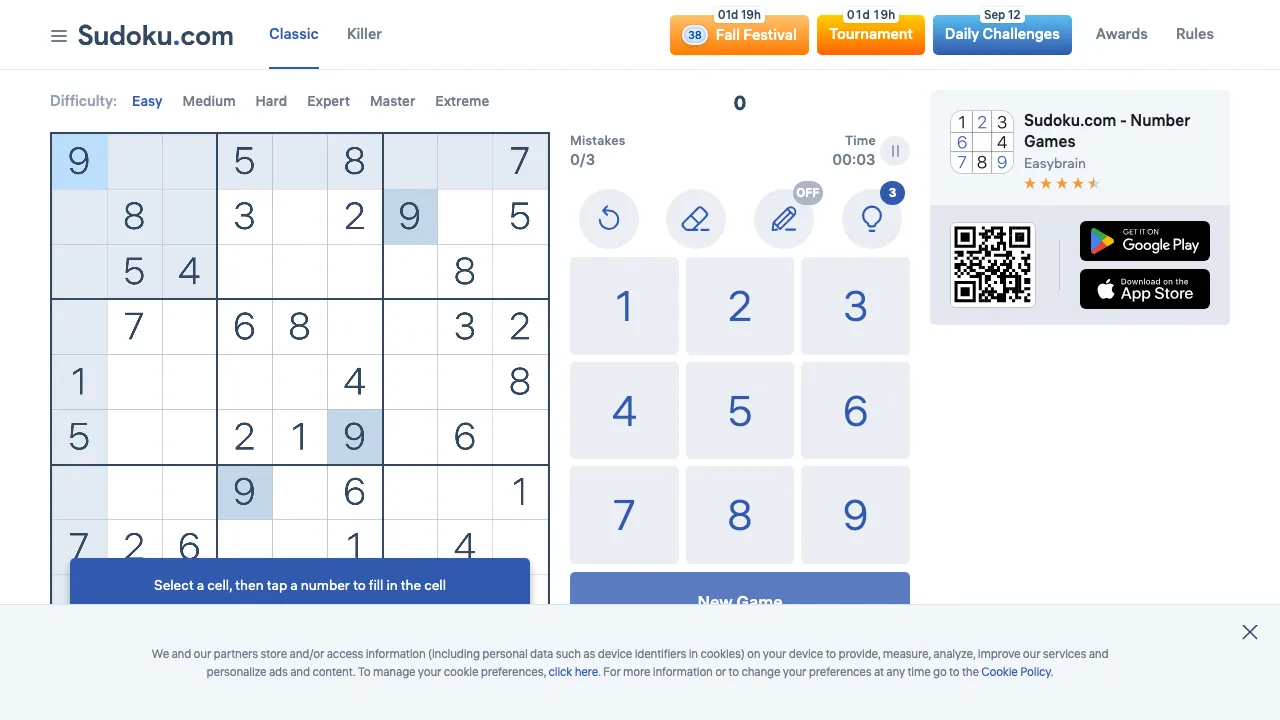 Sudoku cover