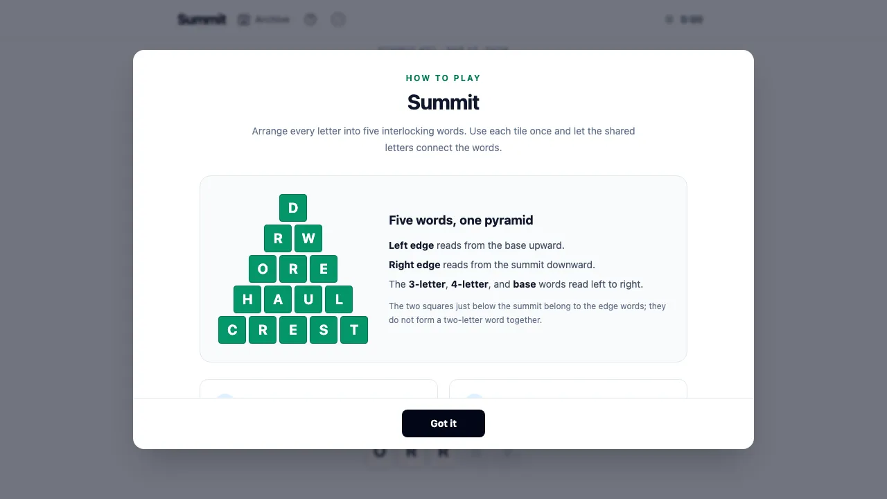 Summit Game screenshot 1
