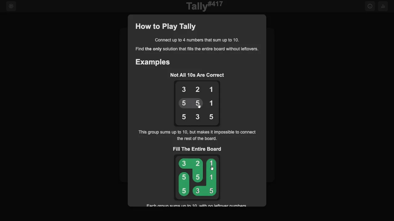 Tally Game screenshot 1