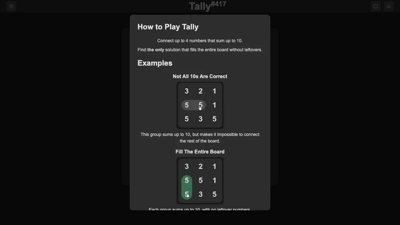 Tally Game screenshot 2