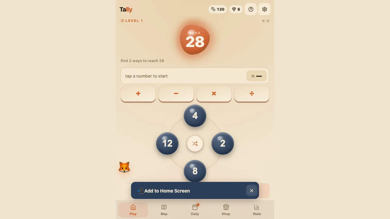 Tally cover