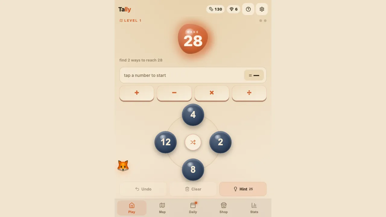 Tally screenshot 1