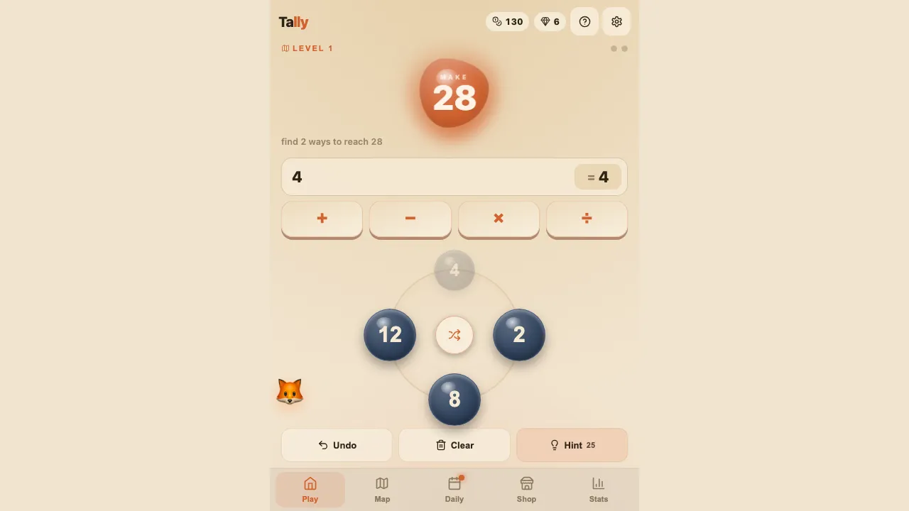 Tally screenshot 2