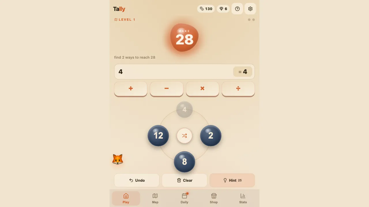 Tally screenshot 3