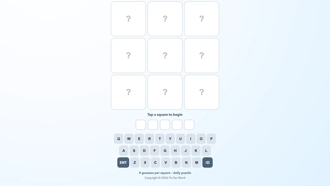 Tic-Tac-Word screenshot 1
