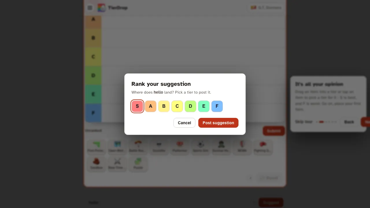 TierDrop screenshot 3