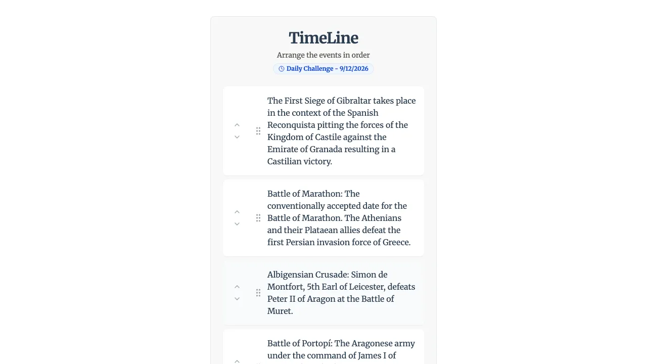 TimeLine Game screenshot 2