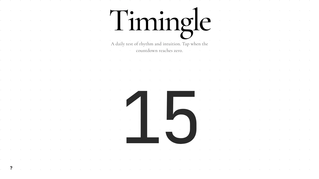Timingle screenshot 2