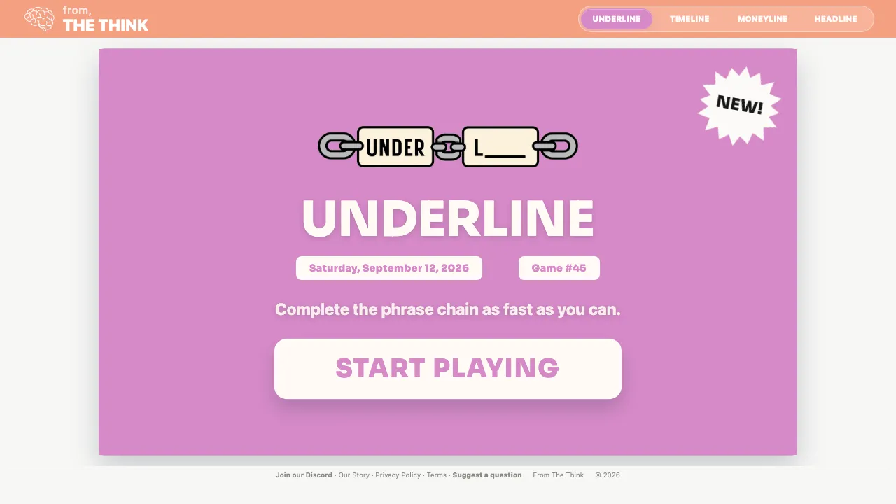 Underline screenshot 1