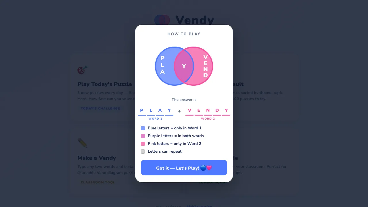 Vendy cover