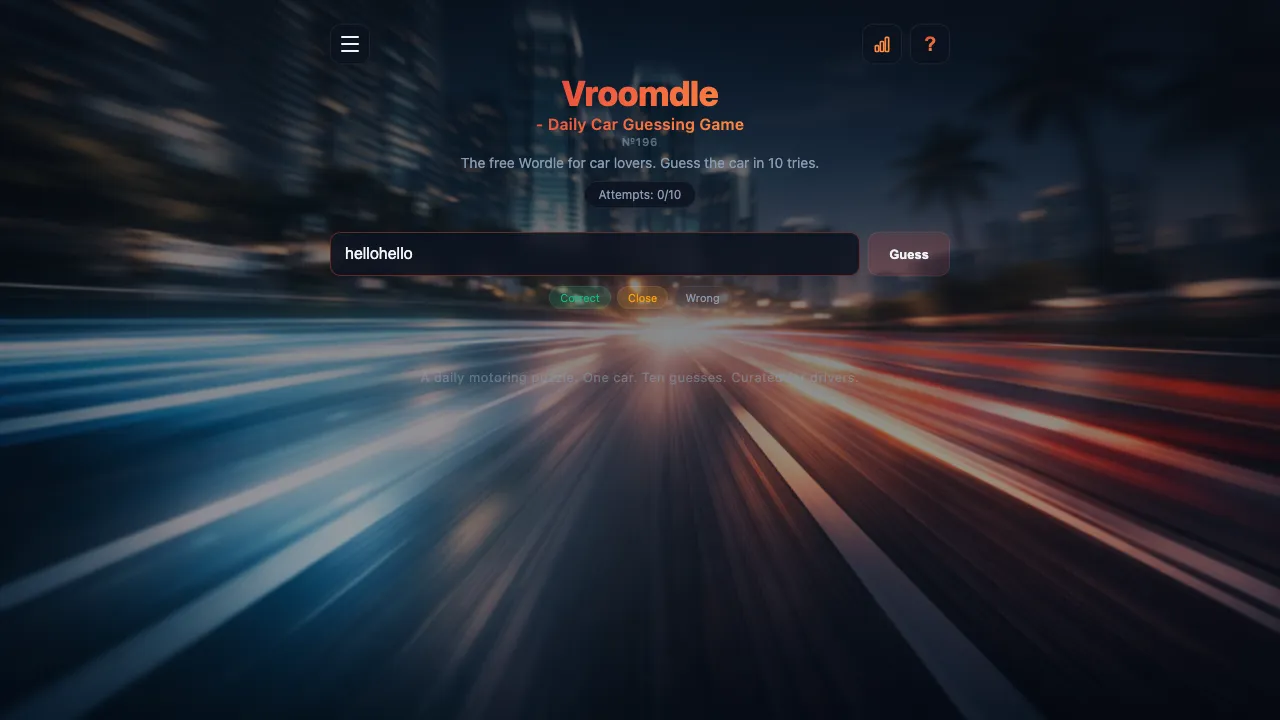 Vroomdle screenshot 3