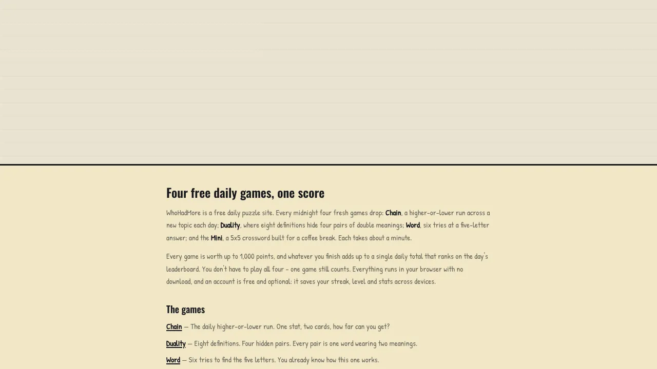 WhoHadMore screenshot 1