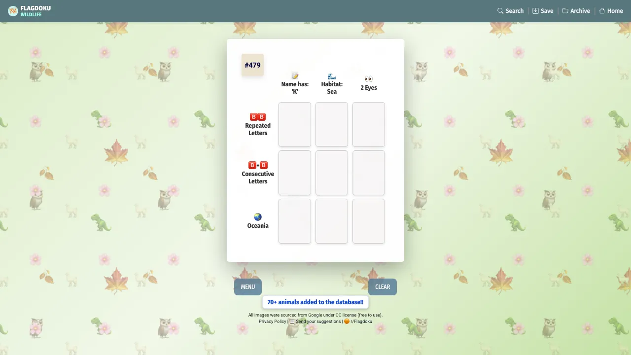 Wildlife Sudoku screenshot 2