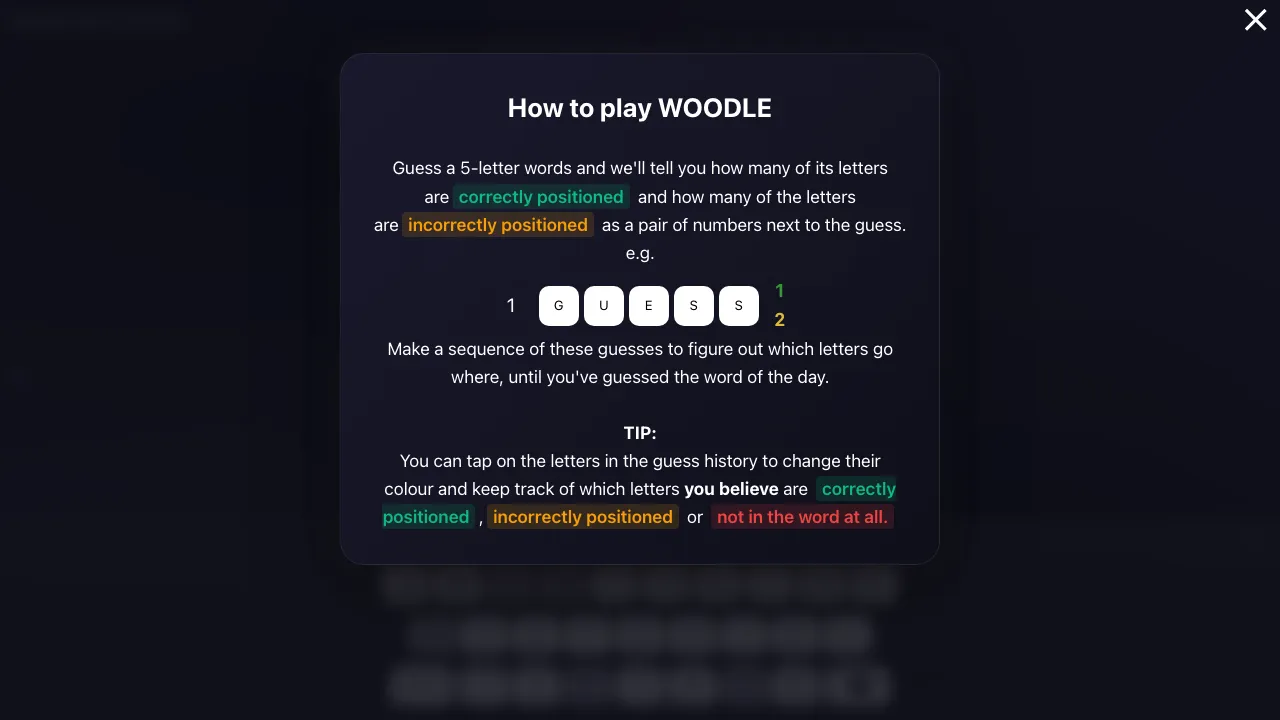 Woodle screenshot 1