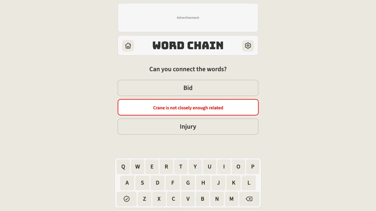 Word Chain screenshot 1