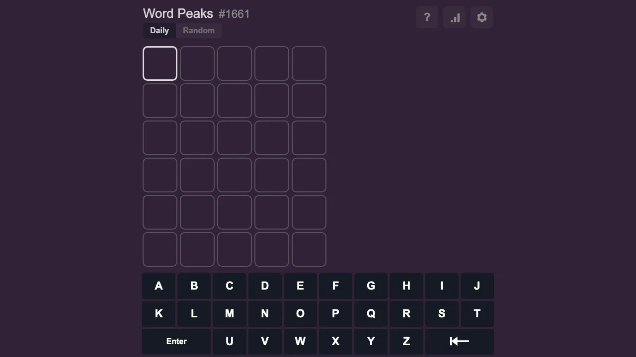 Word Peaks cover