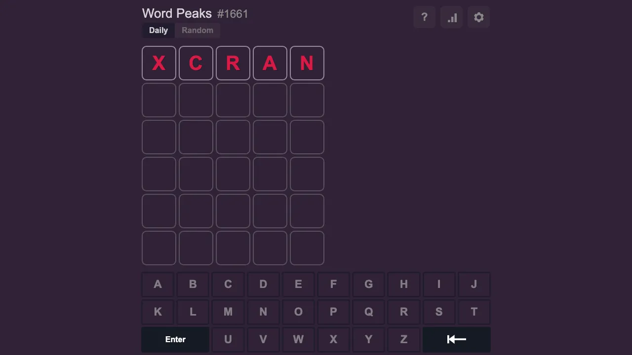 Word Peaks screenshot 2