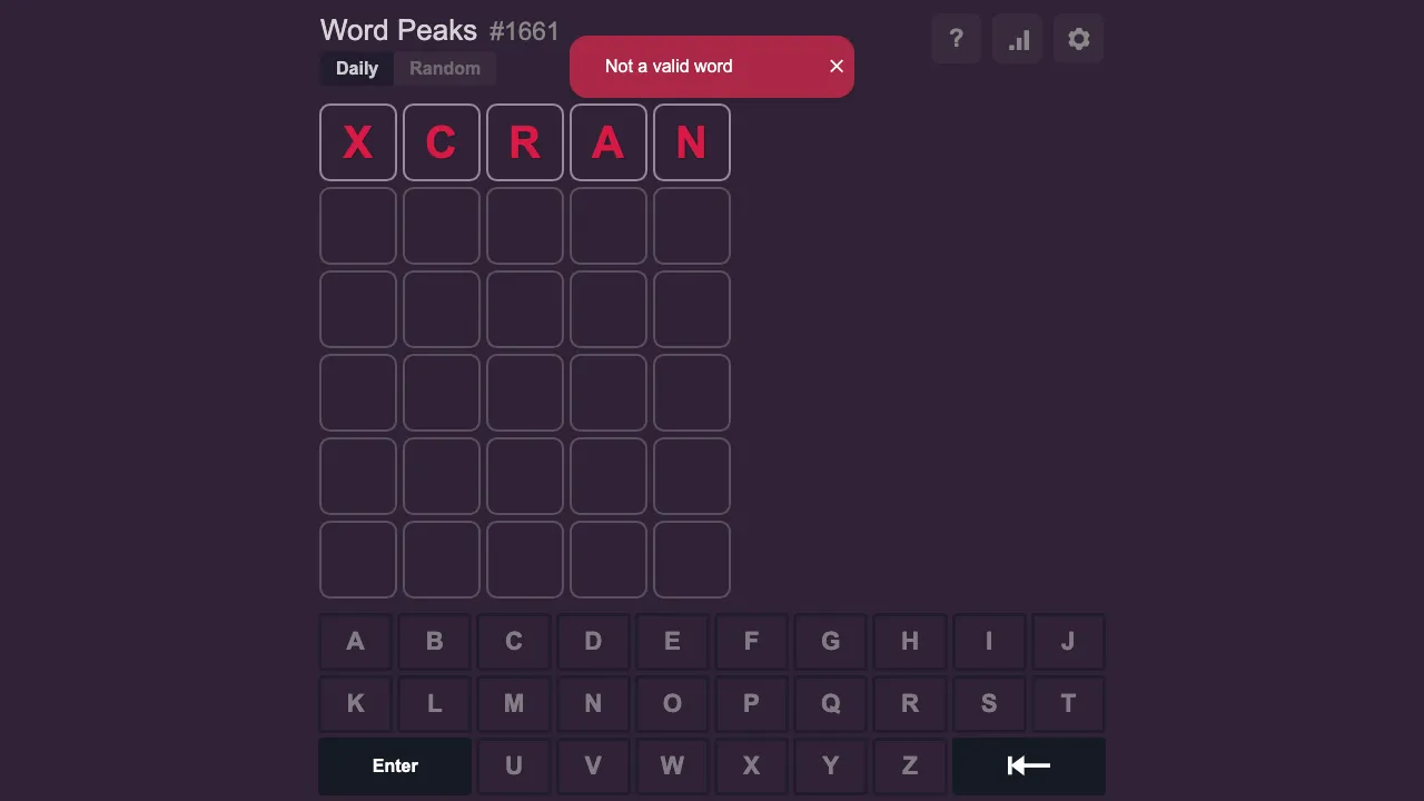 Word Peaks screenshot 3