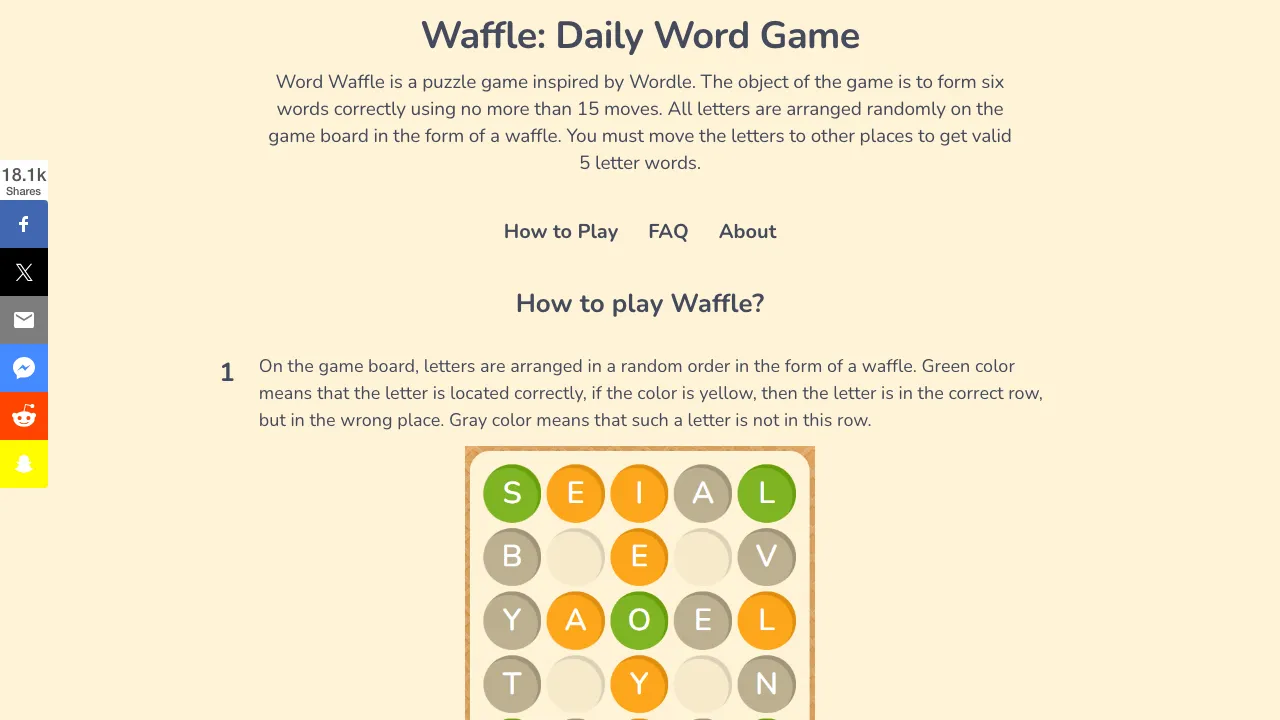 Word Waffle screenshot 2