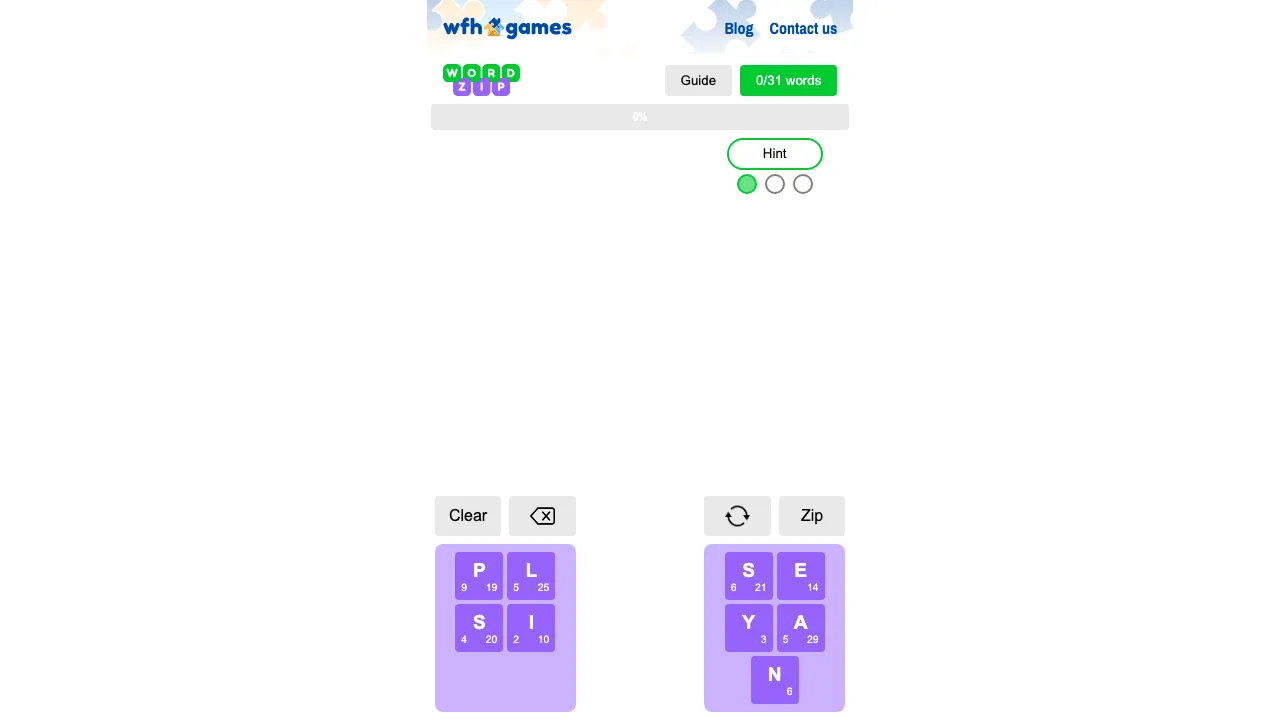 Word Zip screenshot 1